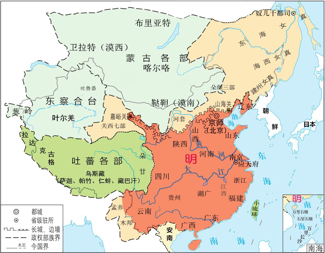 南明朝地图图片