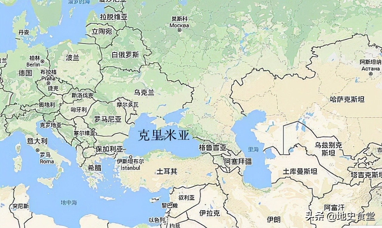 克里米亚中文地图图片