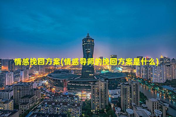 情感挽回方案(情感导师的挽回方案是什么)