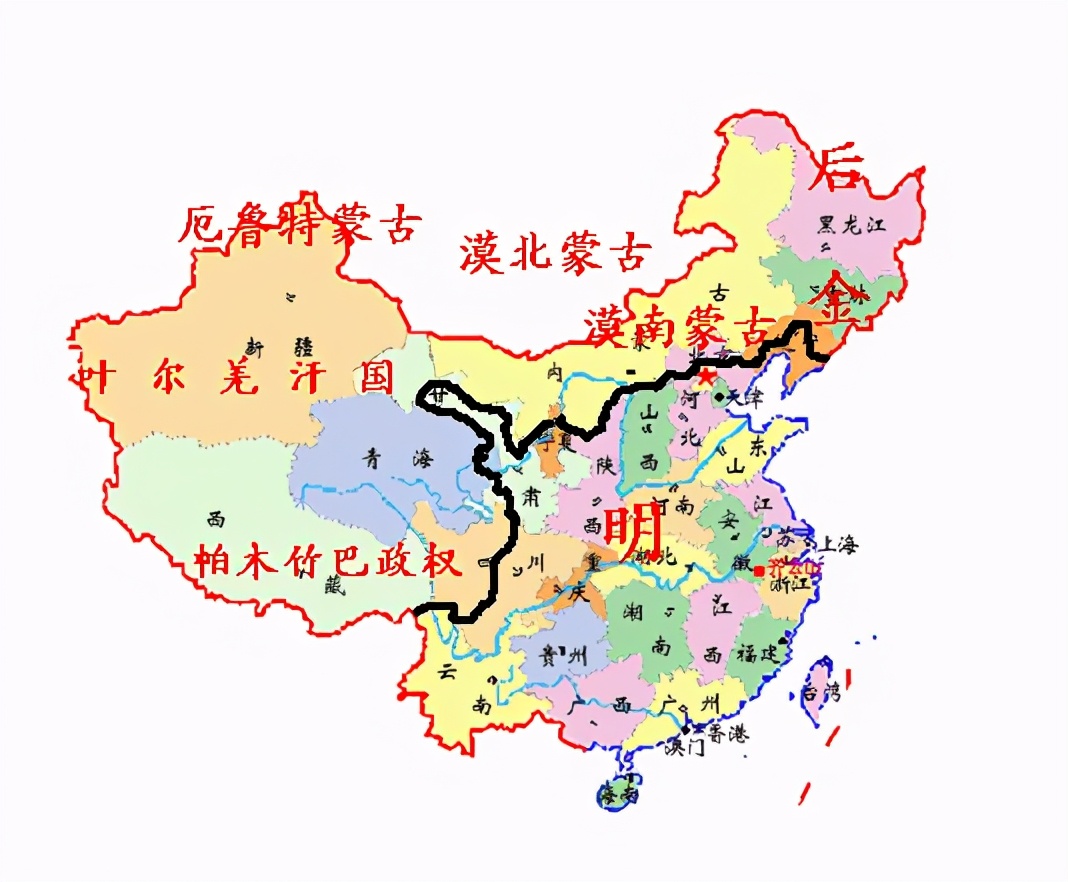 蒙古六部版图图片