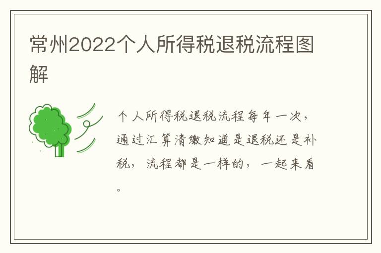 常州2022个人所得税退税流程图解