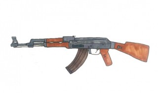 ak怎么画 ak47简笔画教程